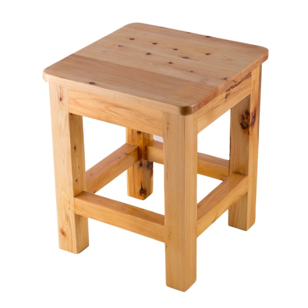 Alfi Brand 10"x10" Square Wooden Bench/Stool Multi-Purpose Accessory AB4407 - main
